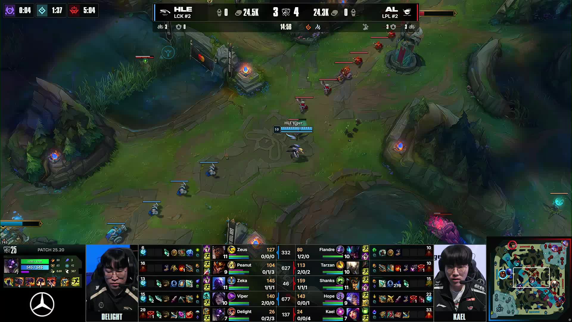 Generation Gaming 击败 Dplus KIA 和 DRX 战胜 BNK FEARX 在 LCK 2025 赛季